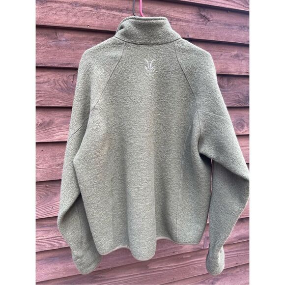 Vintage IBEX XL Men’s Green 100%  New Wool Thick Zip Jacket made in USA - Picture 10 of 15